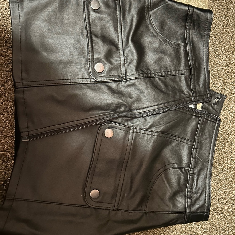 Black Leather Skirt